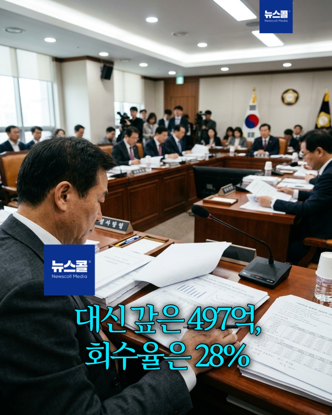 대신 갚은 497억, 회수율은 28% -
