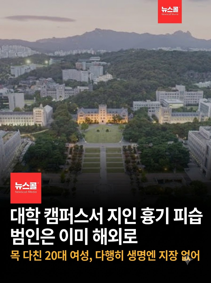 서울 대학서 흉기 난동 외국인 피의자 해외 도주 -