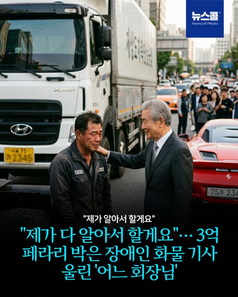 "제가 다 알아서 할게요"… 3억 페라리 박은 장애인 화물 기사 울린 '어느 회장님' -