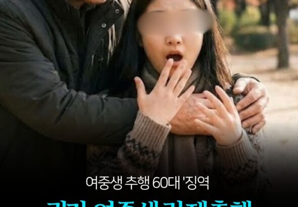 귀가 여중생 강제추행 60대 '징역 5년' 전자발찌 10년 부착 명령 -